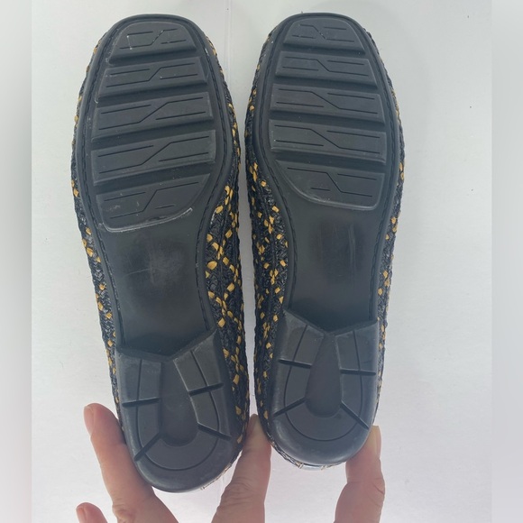 ERIC JAVITS New York Like New Black and Yellow Patterned Loafers - Picture 7 of 8